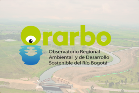 foto del rio bogota y el logo de ORARBO